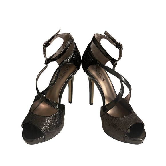 Guess Women’s Glitter Heels - Picture 1 of 3